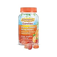 Emergen-C 750mg Vitamin C Gummies for Adults, Immunity Gummies with B Vitamins, Gluten Free, Orange, Tangerine and Raspberry Flavors, 45 Count (Pack of 1)