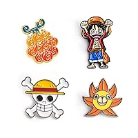 Anime Pin set（4 Pack）Badge Holders Enamel Pins Anime Merch for Backpacks,Alloy Anime Enamel Brooch Pins for Jackets Hats Decoration Gifts