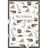 Rat Notebook: Cute Notebook with Rats - Chinese New Year of the Rat - Watercolor Paintings Rat Notebook: Cute Notebook with Rats - Chinese New Year of the Rat - Watercolor Paintings Paperback
