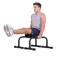 Push up Stand Parallel Bars Parallettes 12x24 inch Non-Slip with Integrated Knurling Grip - Supports Strength HIIT Yoga ROM Gymnastics Body Conditioning Exercise Workouts