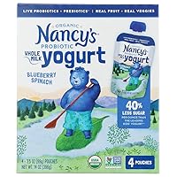 Organic Blueberry Spinach Kids Yogurt Pouch, 14 OZ
