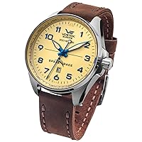 Space Race Mens Analog Automatic Watch with Leather Bracelet YN55-325A663