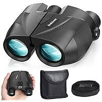 20x25 Compact Binoculars for Adults High Powered and Kids,Waterproof Binoculars for Hunters with Low Light Vision,Easy Focus Bird Watching for Adults Outdoor Hunting Travel