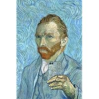Laminated Vincent Van Gogh Selfie Portrait Painting Funny Van Gogh Wall Art Impressionist Portrait Painting Style Fine Art Home Decor Realism Artwork Decorative Wall Decor Poster Dry Erase Sign 24x36