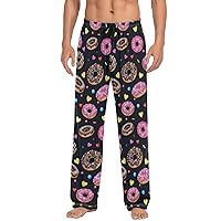 ALAZA Men's Donut Seamless Pattern Sleep Pajama Pant