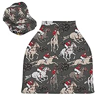Riders Horse Baby Car Seat Covers - Stroller Canopy High Chair Cover, Multi-use Carseat Canopy, for Boy