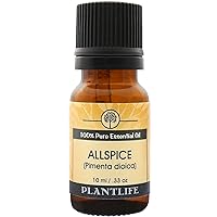 Plantlife Allspice Aromatherapy Essential Oil - Straight from The Plant 100% Pure Therapeutic Grade - No Additives or Fillers - 10 ml