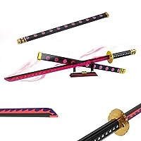 HI-REEKE Cosplay Anime Swords Building Blocks Kit 1 Piece Roronoa Zoro Shusui Yamato Sword Model Samurai Katana Toys for Aldult - 936PCS