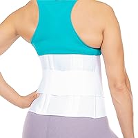 Low Back Compression Brace - Wraparound Lumbar Support Belt for Herniated or Bulging Discs, Pinched Nerve Pain Relief, Degenerative Disc Disease and Hip Strains for Men and Women (L)