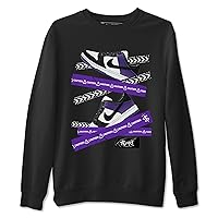 Court Purple Design Printed Caution Tape Sneaker Matching Sweatshirt