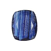 Hydro Thermal Blue Topaz 95.50 Carat Cushion Shape Gemstone with Golden Sparkle