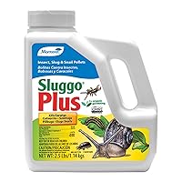 Monterey - Sluggo Plus - Snail & Slug Killer, Plus Controls Other Insects, OMRI Listed for Organic Gardening - 2.5 Pounds