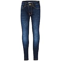 Faded Dark Blue Denim Jeans Comfort Stretch Skinny Pants Trousers Lightweight Trendy Summer Boys Age 5-13 Years