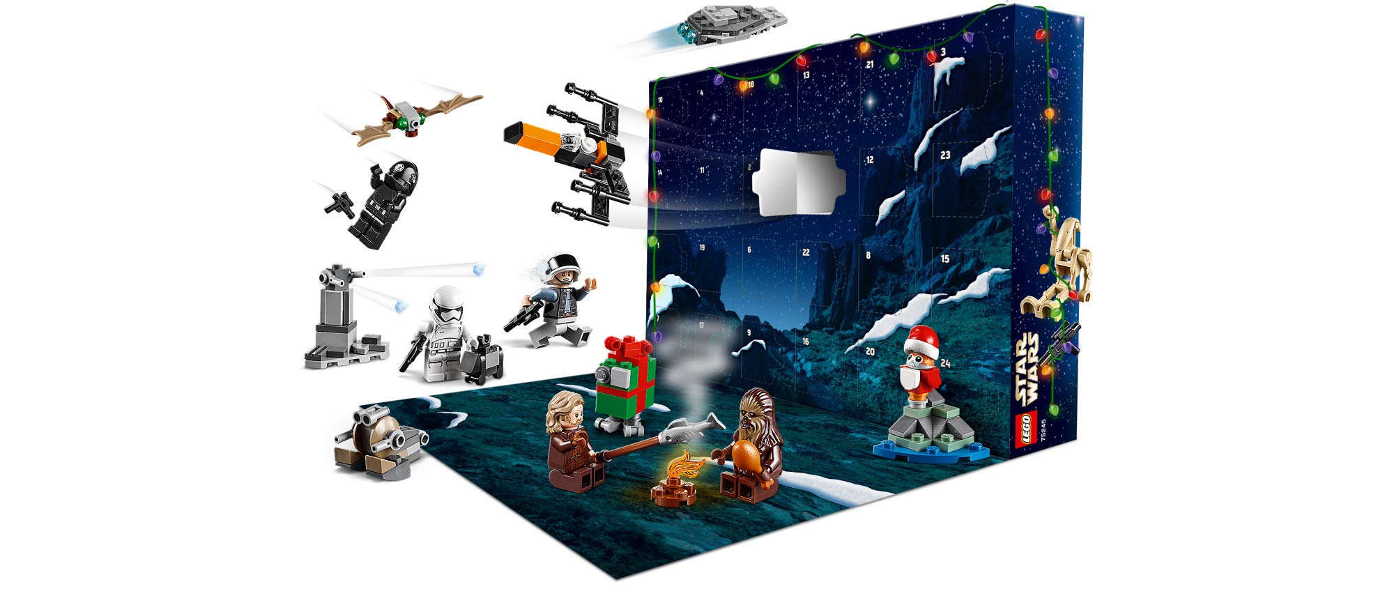 LEGO Star Wars 2019 Advent Calendar 75245 Set Building Kit with Star Wars Minifigure Characters (280 Pieces) (Discontinued by Manufacturer)