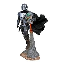 Diamond Select Toys Star Wars Milestones: The Mandalorian & Child Statue, 16 inches