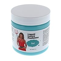 Teal 4 Oz - Liquid Latex Body Paint, Ammonia Free No Odor, Easy On and Off, Cosplay Makeup, Creates Professional Monster, Zombie Arts