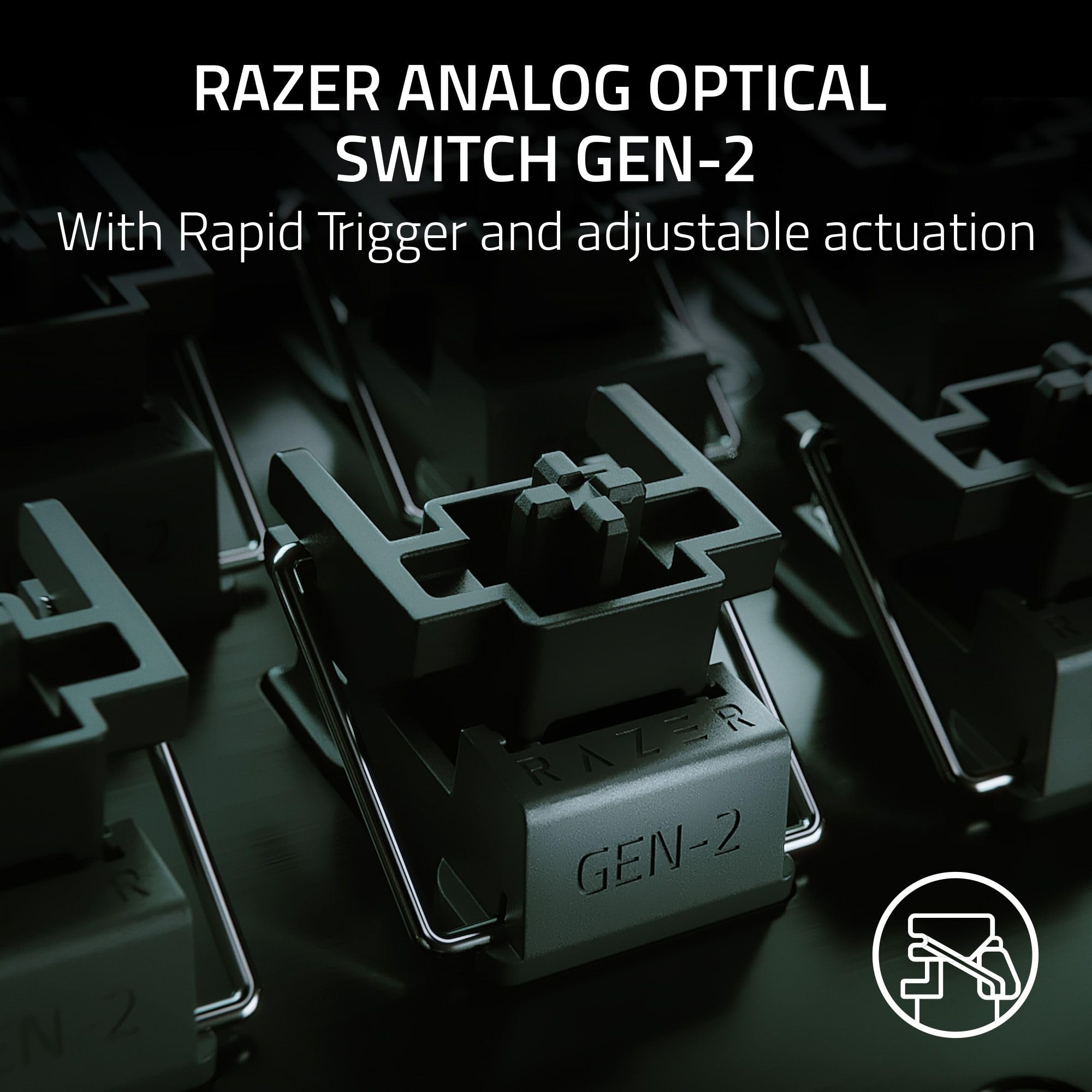 Razer Huntsman V3 Pro TKL Gaming Keyboard: Analog Optical Switches w/Rapid Trigger & Adjustable Actuation - Media Keys & Dial - Doubleshot PBT Keycaps - Aluminum Top Plate - Wrist Rest