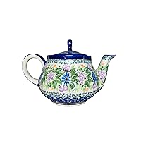 Polish Pottery 30 ounce Teapot Fruti - Ceramika Kalich-Lavender