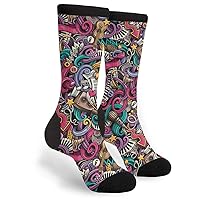High Ankle Crew Socks Casual Mid Calf Dress Socks Long Tube Socks For Men Women
