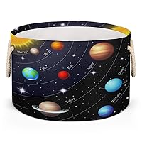 Universe Galaxy Solar System-Easter Baskets Easter Basket Bags/Gift Baskets For Kids-Egg Bunny Bucket for Kids Printed Canvas Toys candy Bucket ToteEaster Gifts For Boys Girls