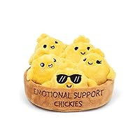 What Do You Meme Emotional Support Chickies - Easter Basket Stuffer, Gift for All Ages, Cute Chicken Plushies