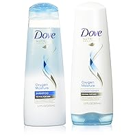 Dove Advanced Hair Series Oxygen Moisture, Shampoo and Conditioner Set, 12 Ounce Each