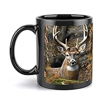 Mugs Large Porcelain Mug Camouflage Deer Ceramic Steeping Mug with Handle Porcelain Coffee Cups Funny Mug Tea Cups with Handle for Men Women