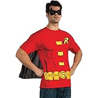 Rubie's Costume DC Comics Men's Robin T-Shirt With Cape And Mask