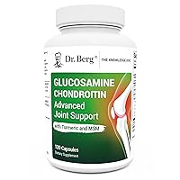 Dr. Berg Glucosamine Chondroitin MSM Turmeric & Boswellia - Advanced Joint Support Supplement with Glucosamine Sulfate 1500mg Capsules - Includes 120 Capsules