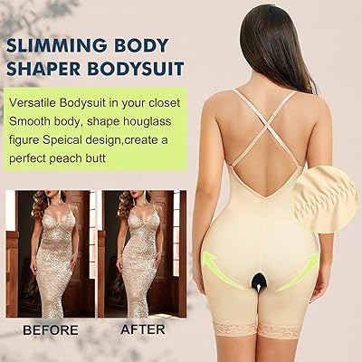 Bodysuit Shapewear for Women Tummy Control Body Shaper Fajas