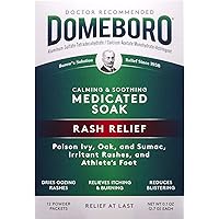 Domeboro Soothing Soak Rash Relief Powder Packets, 12 each (Pack of 4)