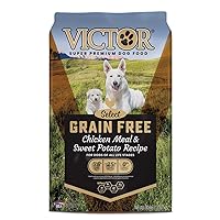 Victor Super Premium Dog Food – Grain Free Chicken Meal & Sweet Potato Recipe - Dry Dog Food for Dogs of All Life Stages – High Protein Dry Dog Food for All Normally Active Dogs, 30 lb