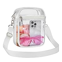 USPECLARE Clear Purse Stadium Clear Messenger Bag Stadium Approved for Men and Women Clear CrossBody Bag