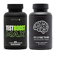 by V Shred Test Boost Max and Neuroctane Brain Supplement Bundle