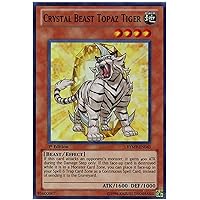 yugioh - Crystal Beast Topaz Tiger RYMP-EN043 Unlimited Edition Super Rare - Ra Yellow Mega-Pack