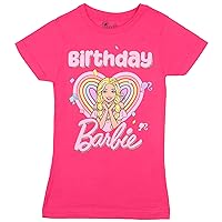 Barbie Girls Birthday Short Sleeve T-Shirt Short Sleeve Tee for Girls Birthday Parties