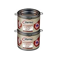 Sterno S'mores Heat Fuel Cans (2 Pack), Silver