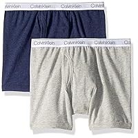Calvin Klein Boys' 2 Pack Boxer Briefs | Premium Cotton Comfort