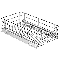 HOLD N’ STORAGE Heavy-Duty Premium Collection Pull Out Cabinet Organizer – Pantry Drawer Slide Out Basket –Lifetime Limited Warranty – Basket Size 11