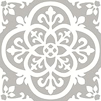 FloorPops FP2942 Medina Peel & Stick Floor Tiles, Grey