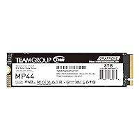 TEAMGROUP MP44 8TB SLC Cache Gen 4x4 M.2 2280 PCIe 4.0 with NVMe Laptop & Desktop & NUC & NAS SSD Solid State Drive (R/W Speed up to 7,400/6,000MB/s) TM8FPW008T0C101