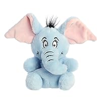 Aurora® Whimsical Dr. Seuss™ Palm Pals™ Horton Stuffed Animal - Magical Storytelling - Literary Inspiration - Blue 5 Inches