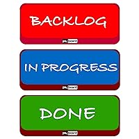Column Headline Magnetic Kanban Cards for Kanban Board, Scrum Board and Chore Board, Magnetic Column Headline Cards 3 Pack for Agile Boards. Project Board Planning Magnetic Cards