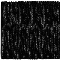 Black Pipe Cleaners Chenille Stems (300 Pack) for DIY Art Craft Decorations Creative (0.24 x 12 Inch)
