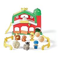 Kidoozie Barnyard Farm Playset - Lights, Melodies & Hay Bale Fun for Your Little Farmer Ages 18+ Months