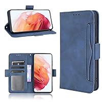 for Blackview Oscal C30/Oscal C30 Pro Wallet Case, [6 Card Slots] Flip Folio Book PU Leather Magnetic Phone Case with Credit Card Holder Kickstand Shockproof Protective Cover - Blue