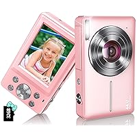 Digital Camera Newest 1080P 44MP Digital Cameras, Digital Point and Shoot Camera for Kids with 16X Zoom, Anti-Shake, Compact Small Travel Camera for Beginner Children Boys Girls Teens Gift