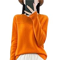 Women Autumn Winter Sweater 100% Merino Wool Pullovers O-Neck Hollow Long Sleeves Casual Cashmere Knitwear