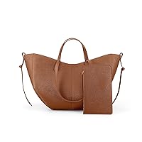 Juoxeepy Work Bag Faux Leather Tote Bag for Women Trendy Handbag Purse Fall Shoulder Bag with Magnetic Closure