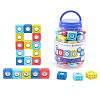 Educational Insights Number BubbleBrix - Toddler Learning Toys, Learn Numbers, Fidget Popper Learning Toys, Easter Basket Stuffers for Kids, Gift for Kids Ages 3+